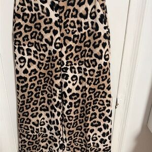 Banana Republic Leopard Pants in Beige and Black